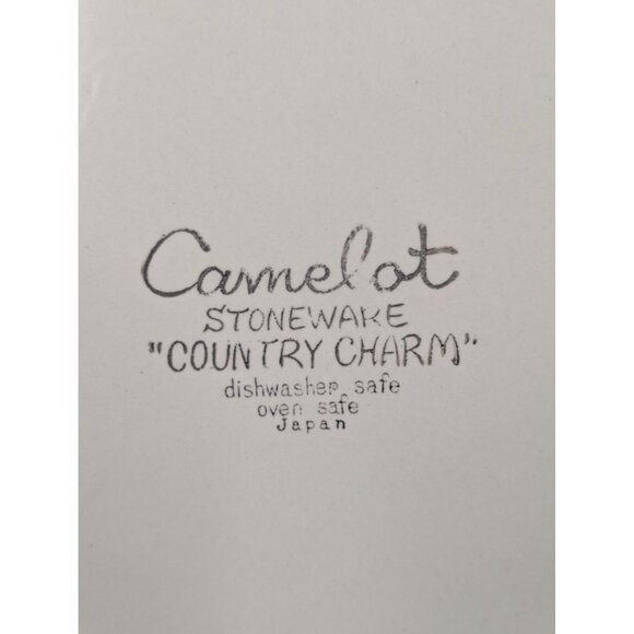 Camelot Stoneware Country Charm 10 3/4 Inch Dinner Plate Lot of 2 - Picture 7 of 7